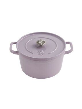 The Pioneer Woman Home Purple lid Agatha Enameled Cast Iron 5-Quart Dutch Oven
